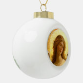 Golden Angel Gentle Messenger der Liebe Keramik Kugel-Ornament (Links)