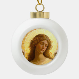 Golden Angel Gentle Messenger der Liebe Keramik Kugel-Ornament