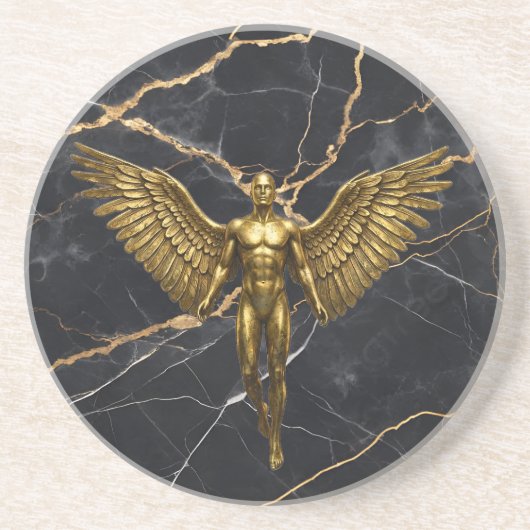 Golden Angel Marmor Luxus Untersetzer (Vorne)