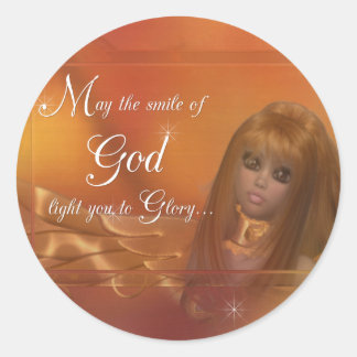 Golden Angel Stickers
