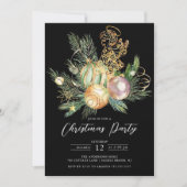 Golden Angel Weihnachtsgebäck Party Einladung (Vorderseite)