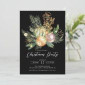 Golden Angel Weihnachtsgebäck Party Einladung (Stehend Vorderseite)