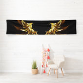 Golden Angel Wings auf schwarzem Hintergrund Banner (Insitu)