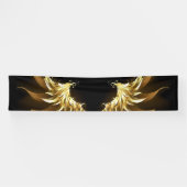 Golden Angel Wings auf schwarzem Hintergrund Banner (Horizontal)
