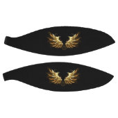 Golden Angel Wings auf schwarzem Hintergrund Basketball (Panele)