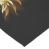 Golden Angel Wings auf schwarzem Hintergrund Kurzer Tischläufer (Ecke)