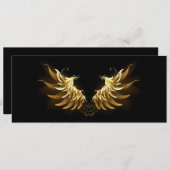 Golden Angel Wings auf schwarzem Hintergrund Programm (Vorne/Hinten)