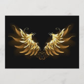 Golden Angel Wings auf schwarzem Hintergrund Programm (Vorderseite)