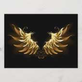 Golden Angel Wings auf schwarzem Hintergrund Programm (Vorderseite)