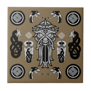 Golden Anglo Saxon Kunstdruckerei Fliese