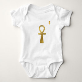 Golden Ankh - Altes ägyptisches Symbol des Lebens Baby Strampler