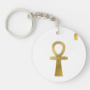 Golden Ankh - Altes ägyptisches Symbol des Lebens Schlüsselanhänger
