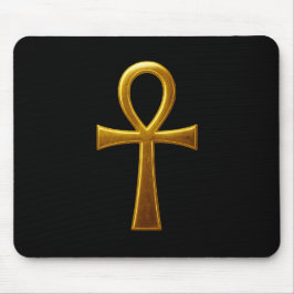 Golden Ankh Mousepad