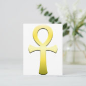 Golden Ankh Postkarte (Stehend Vorderseite)