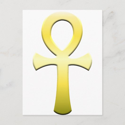 Golden Ankh Postkarte (Vorderseite)