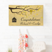 Golden Anniversary Love Birds Banner (Insitu)