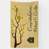 Golden Anniversary Love Birds Banner (Vertikal)