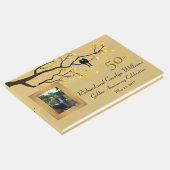Golden Anniversary Love Birds Gästebuch (Ecke)