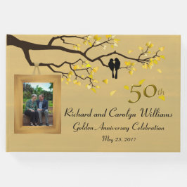 Golden Anniversary Love Birds Gästebuch
