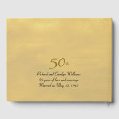 Golden Anniversary Love Birds Gästebuch (Rückseite)