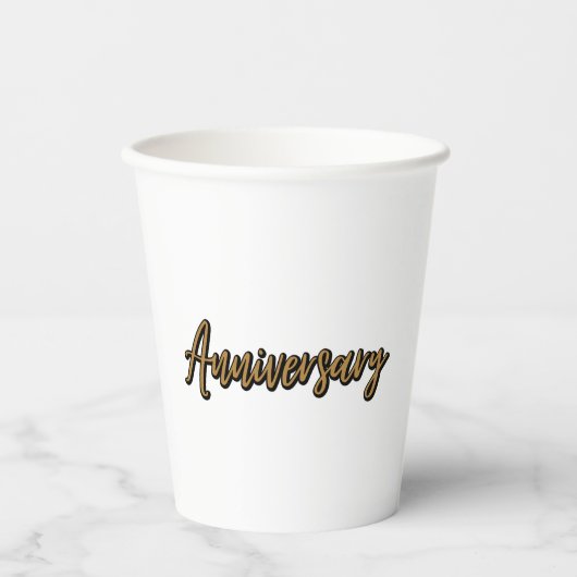Golden Anniversary Paper Cups Pappbecher (Vorderseite)