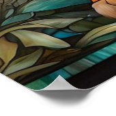 *~* Golden AP68 TIGER Hartglas 5:4 Fantasie Poster (Ecke)