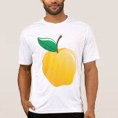 Golden Apple Bright Yellow Fruit T-Shirt (Vorderseite)