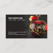 Golden Apple Elegante: Eine luxuriöse Visitenkarte (Rückseite)