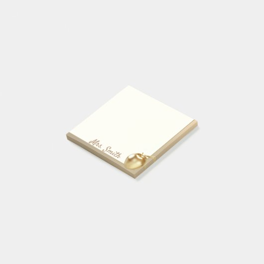 Golden Apple Lehrer Post-it Klebezettel (angewinkelt)