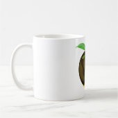 Golden Apple mit Leaf Shiny Metallic Kaffeetasse (Links)