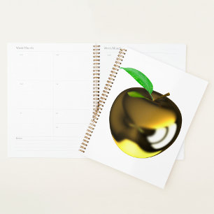 Golden Apple mit Leaf Shiny Metallic Planer