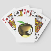 Golden Apple mit Leaf Shiny Metallic Spielkarten (Rückseite)