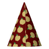 Golden Apple on Red Partyhütchen (Rückseite)