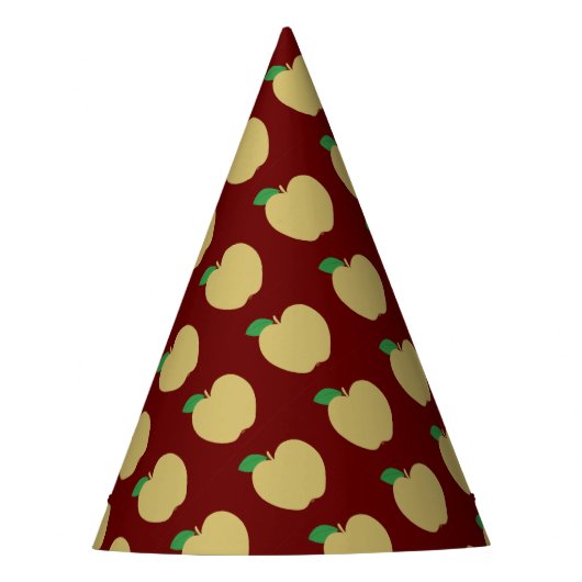 Golden Apple on Red Partyhütchen (Vorderseite)