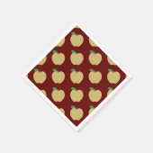 Golden Apple on Red Serviette (Ecke)