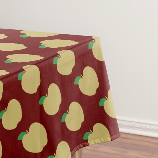 Golden Apple on Red Tischdecke (Beispiel)