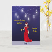 Golden Apple Teacher's Award Glückwünsche Karte (Gelbe Blume)