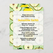 Golden Apple Themed Baby Dusche Einladung (Vorne/Hinten)