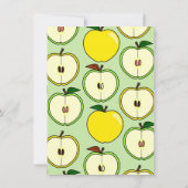 Golden Apple Themed Baby Dusche Einladung (Rückseite)