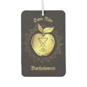 Golden Apple With Symbol Of Magic Persoalized Autolufterfrischer (Vorderseite)