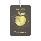 Golden Apple With Symbol Of Magic Persoalized Autolufterfrischer (Rückseite)