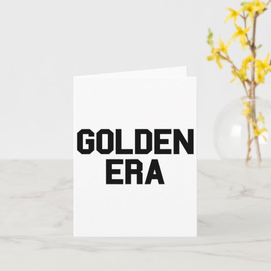 Golden Ära Retro Stil Alte Schule Bodybuilding Arb Karte (Gelbe Blume)