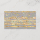 Golden Arabesque Business Card Visitenkarte (Rückseite)