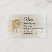 Golden Arabesque Business Card Visitenkarte (Vorderseite)