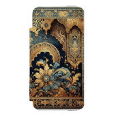 Golden Arabesque iPhone 6 digitale Brieftasche Incipio iPhone Geldbeutel-Hülle (Folio Vorderseite)