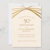 Golden Arch 50. Hochzeitstag Save the Date (Vorderseite)