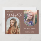 Golden Arches | Multi-Foto-Kalligrafie-Abschluss Einladung (Vorderseite)