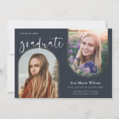 Golden Arches | Multi-Foto-Kalligrafie-Abschluss Einladung (Vorderseite)