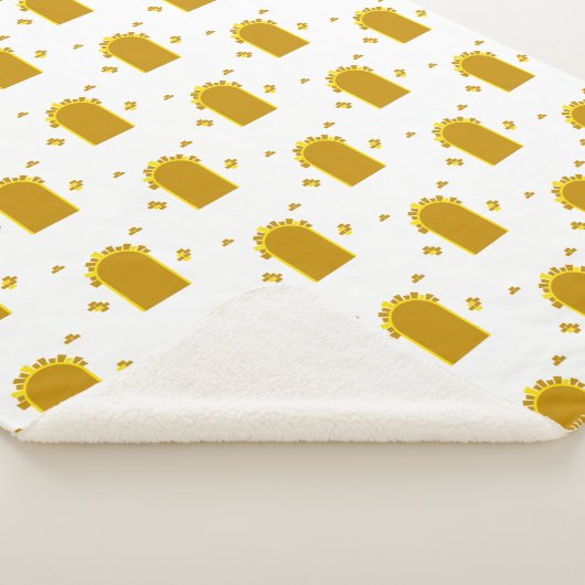 Golden Archway Portal – Minimalist Abstract Sherpadecke (3/4)