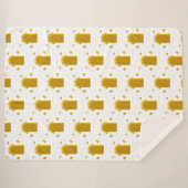 Golden Archway Portal – Minimalist Abstract Sherpadecke (Vorderseite (Horizontal))